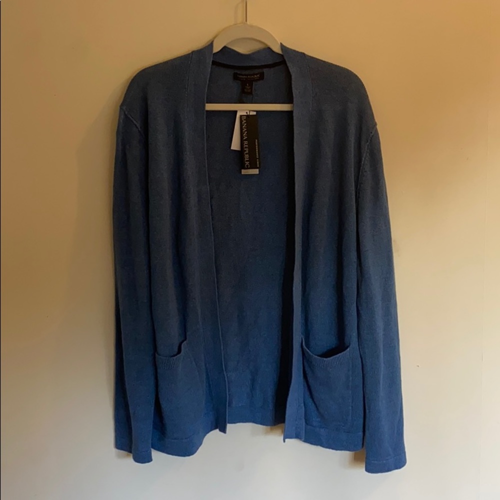 NWT Banana Republic Linen Cardigan Sweater